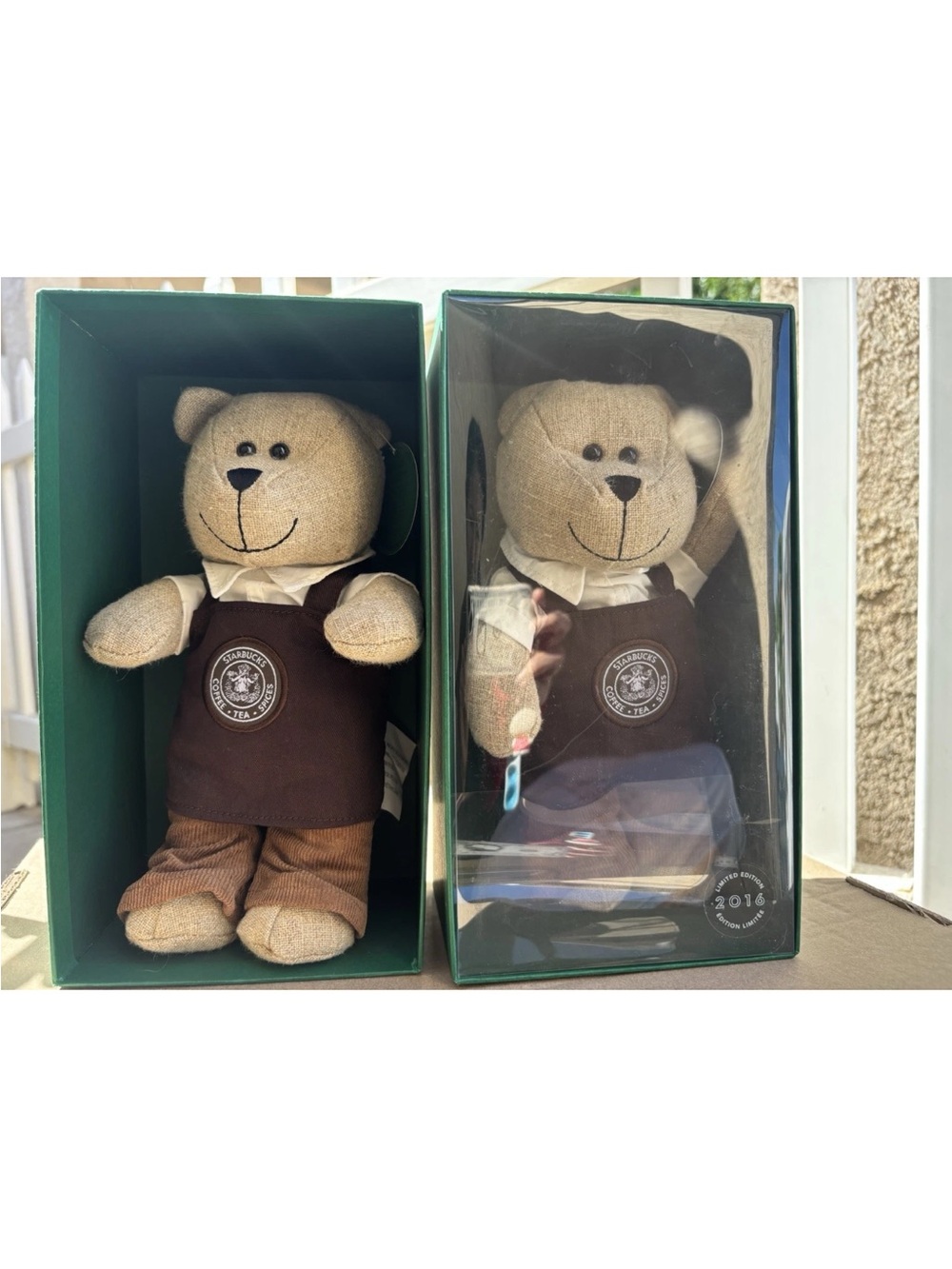 Collectable Starbucks 2016 Pike Place Store Barista Boy Plush Bear